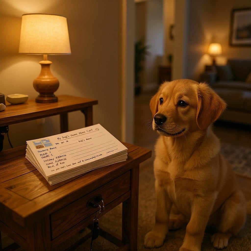My Dog's Home Alone Card
