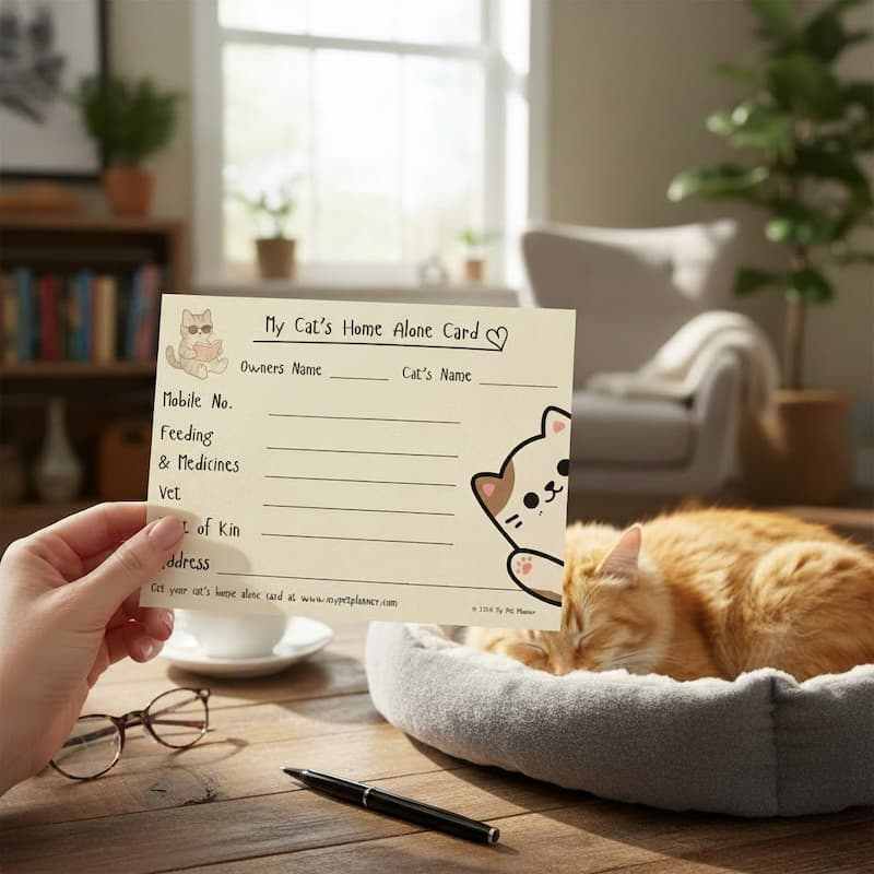 My Cat's Home Alone Card