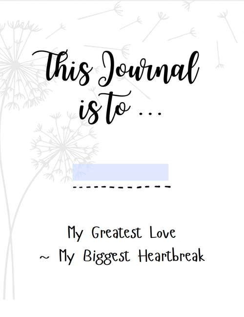 Pet Loss Journal - I Wrote a Letter to My Dog